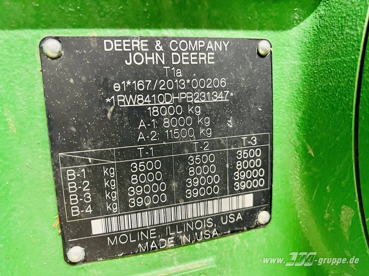Traktor типа John Deere 8R 410, Gebrauchtmaschine в Sülzetal OT Altenweddingen (Фотография 14)