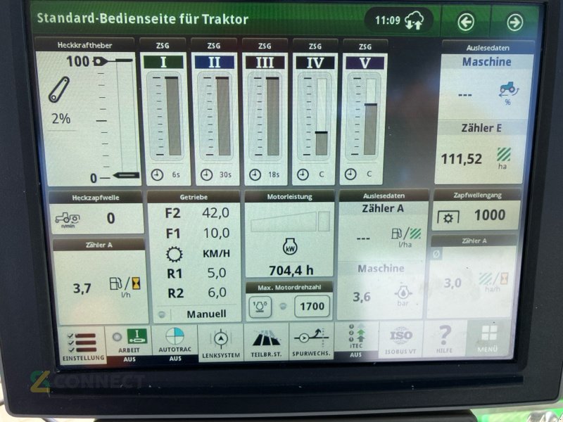 Traktor Türe ait John Deere 8R340 mit e23/ PowerGard bis 04/2027, Gebrauchtmaschine içinde Jahnatal (resim 12)