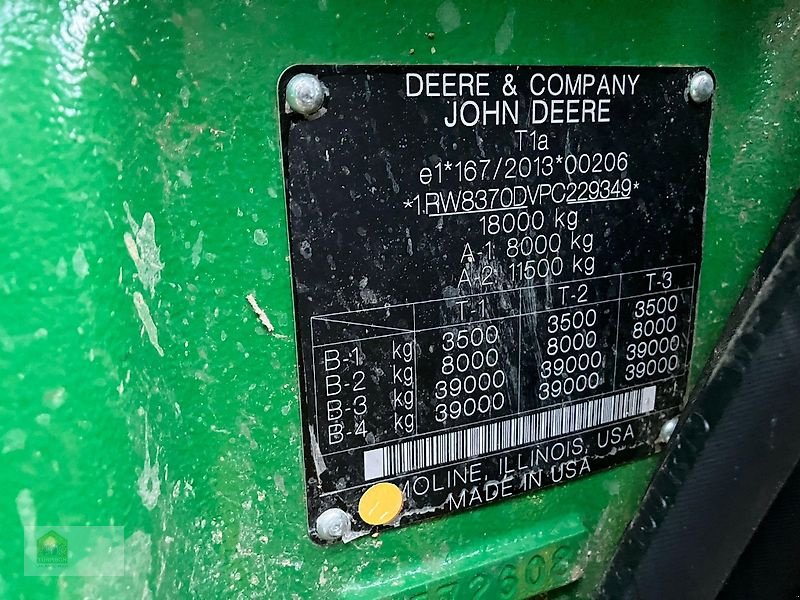 Traktor del tipo John Deere 8R370 *Auto Powr* Demo, Vorführmaschine In Salsitz (Immagine 12)