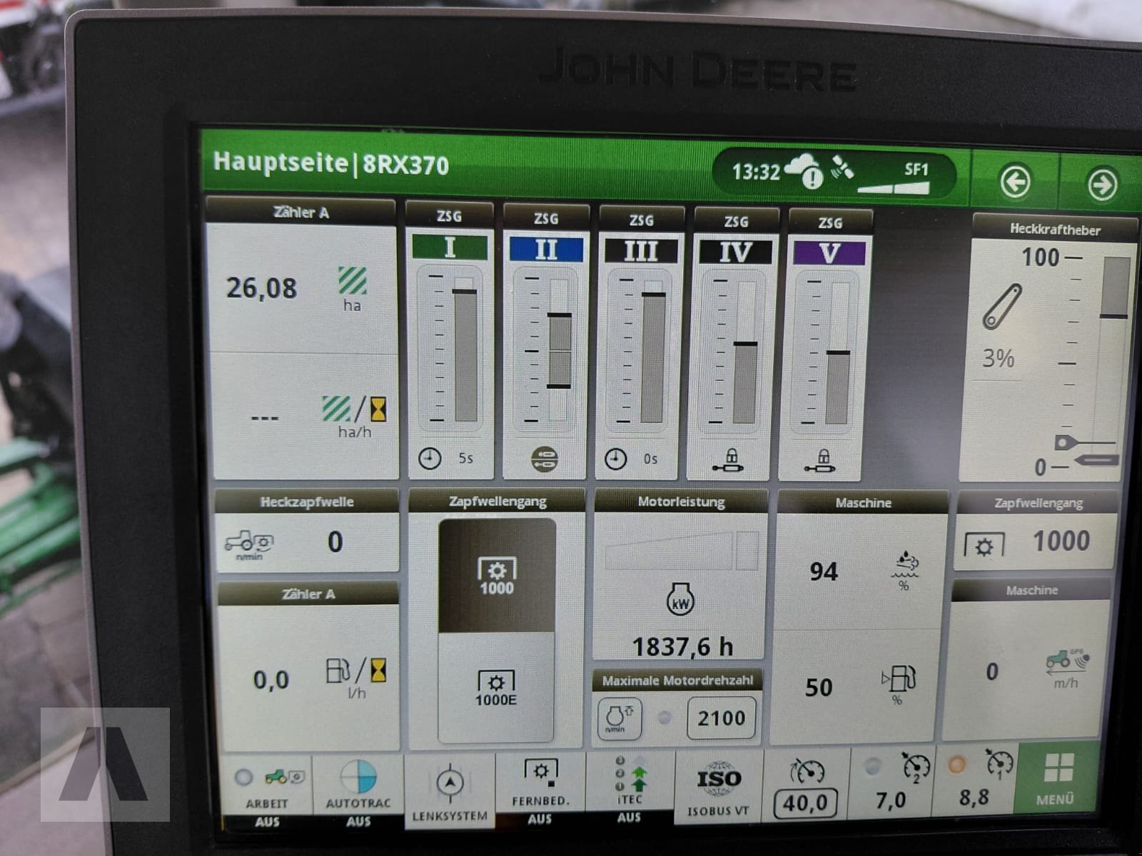 Traktor typu John Deere 8RX 370  8RX370, Gebrauchtmaschine v Regensburg (Obrázek 11)