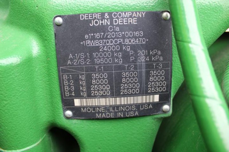 Traktor typu John Deere 8RX 370 - Nr.: 470, Gebrauchtmaschine v Regensburg (Obrázek 3)