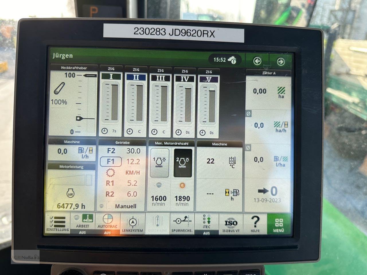 Traktor a típus John Deere 9620 RX PowrShift, Gebrauchtmaschine ekkor: Prenzlau (Kép 21)