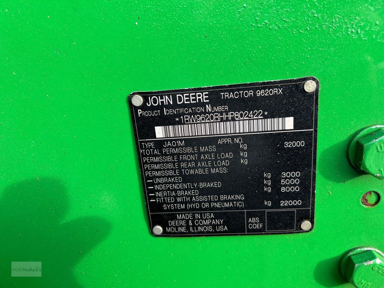 Traktor des Typs John Deere 9620 RX PowrShift, Gebrauchtmaschine in Prenzlau (Bild 21)