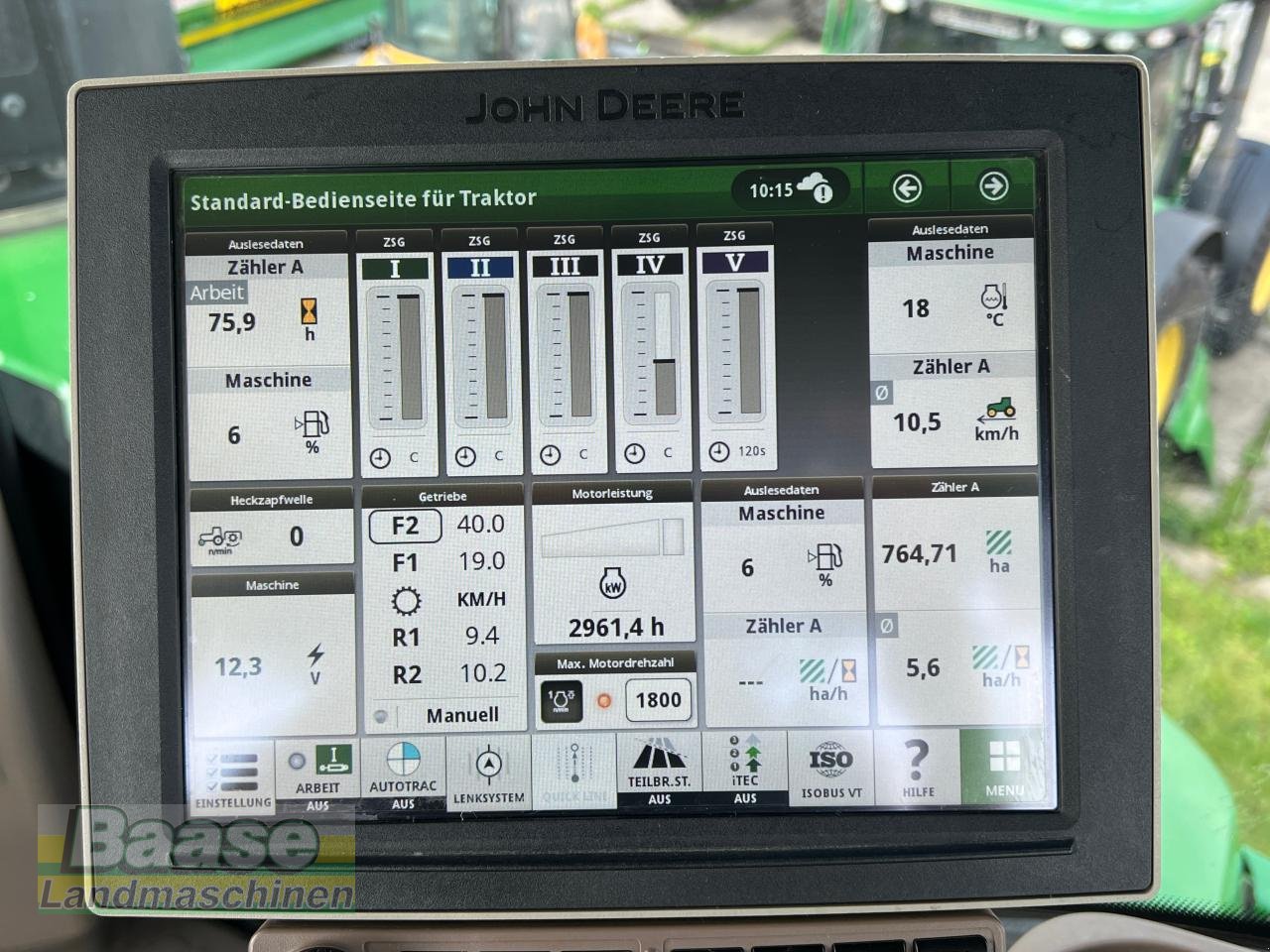Traktor van het type John Deere 9620RX 40km/h Zapfwelle, Gebrauchtmaschine in Holthof (Foto 15)