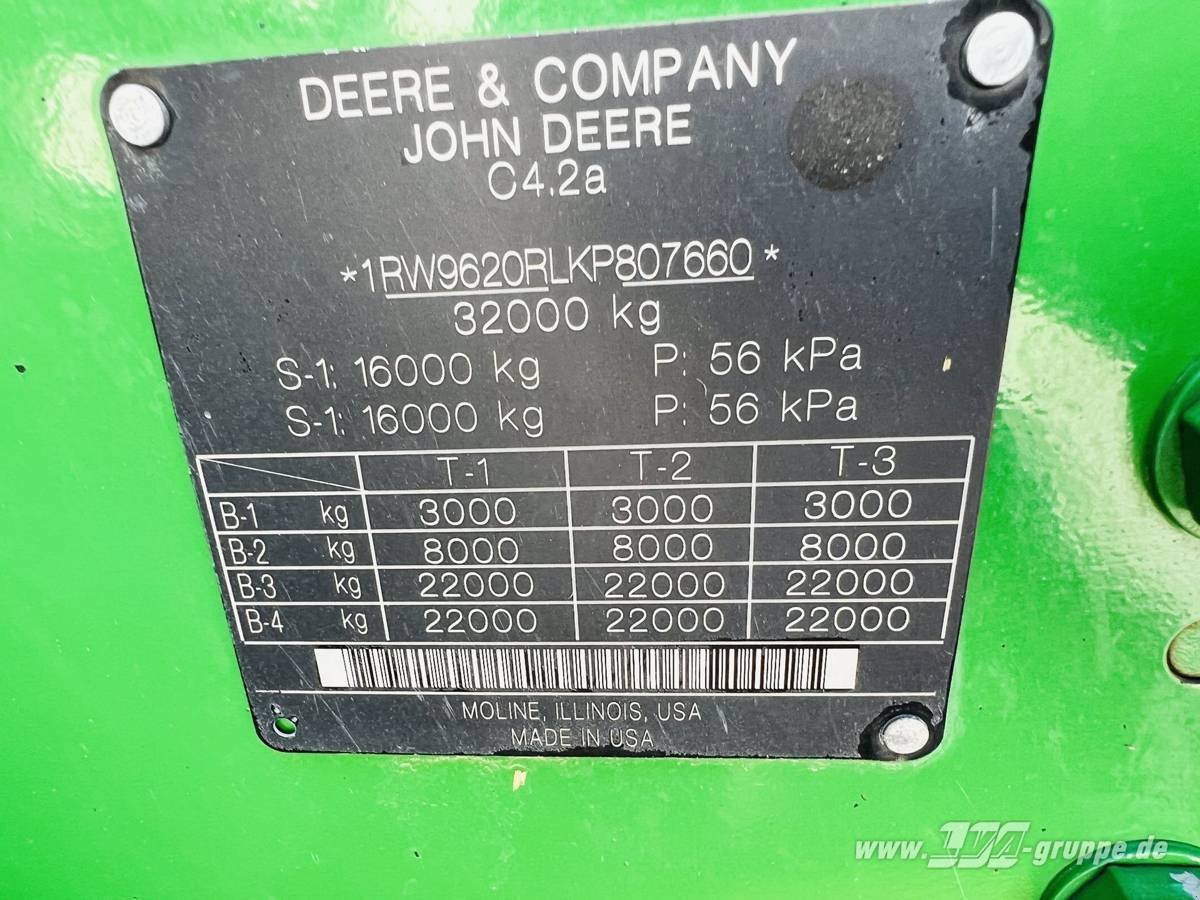 Traktor типа John Deere 9620RX, Gebrauchtmaschine в Sülzetal OT Altenweddingen (Фотография 23)