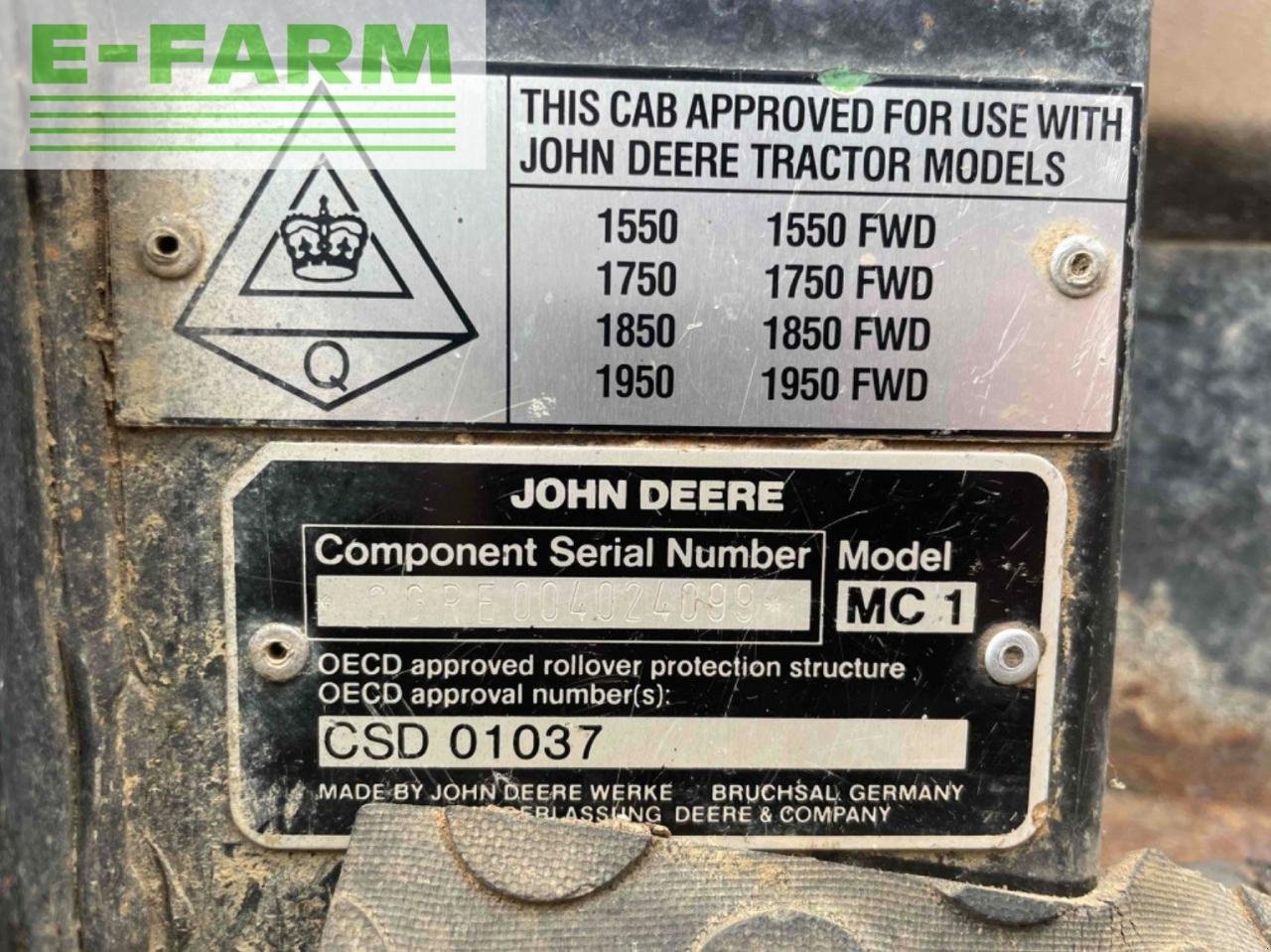 Traktor des Typs John Deere tracteur agricole 1950 . john deere, Gebrauchtmaschine in ST CLAIR SUR ELLE (Bild 11)