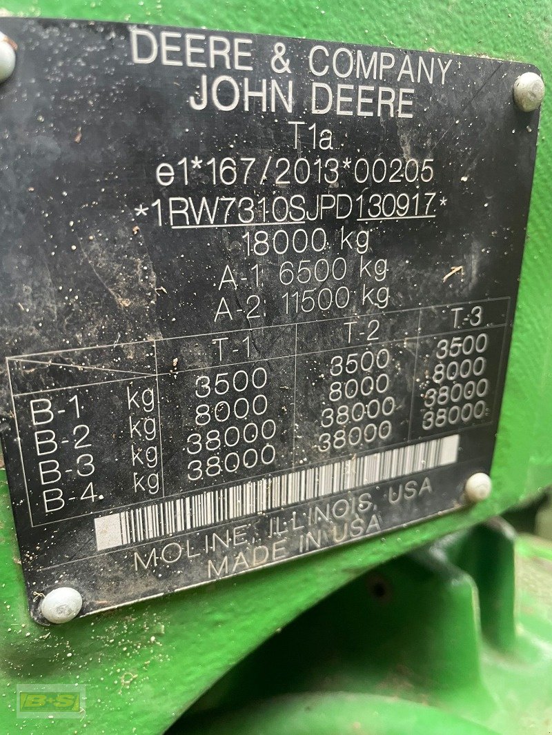 Traktor του τύπου John Deere TRAKTOR 7R310, Neumaschine σε Osterburg (Φωτογραφία 7)