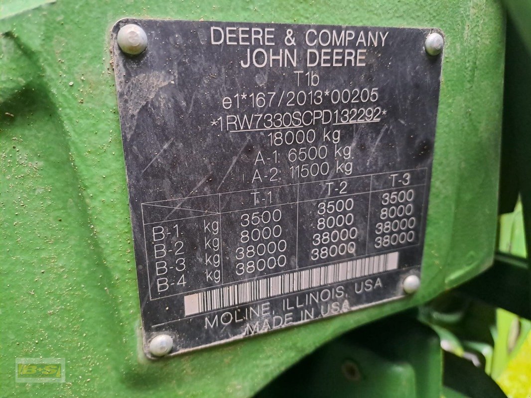 Traktor Türe ait John Deere TRAKTOR 7R330, Neumaschine içinde Neustadt Dosse (resim 12)