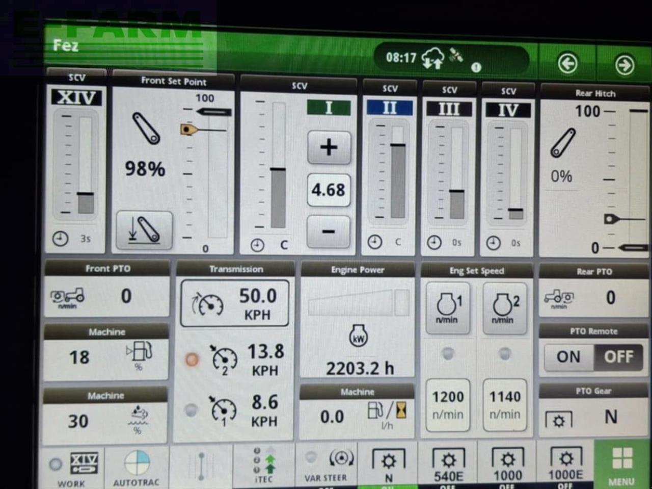 Traktor Türe ait John Deere USED 6R185, Gebrauchtmaschine içinde PENRITH (resim 2)