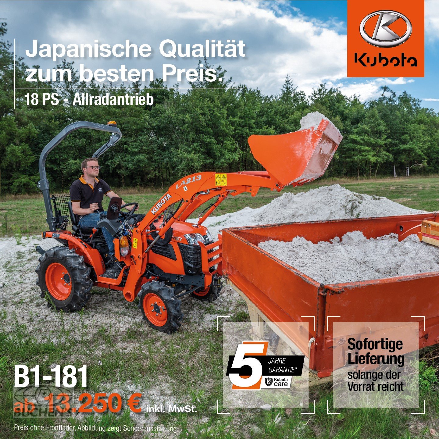 Traktor des Typs Kubota B1181  Aktion, Neumaschine in Olpe (Bild 7)