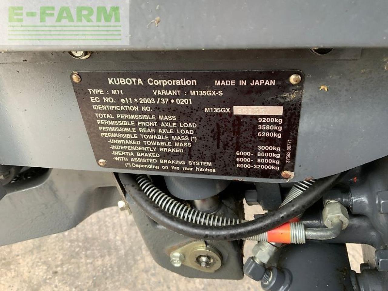 Traktor typu Kubota m135 gx tractor (st24279), Gebrauchtmaschine v SHAFTESBURY (Obrázek 13)