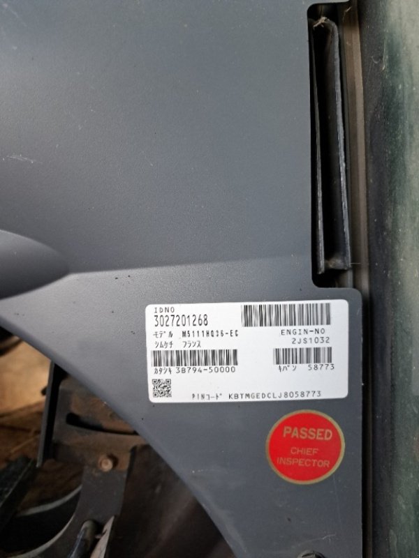 Traktor Türe ait Kubota M5111 DTHQ, Gebrauchtmaschine içinde COGNAC LA FORET (resim 2)