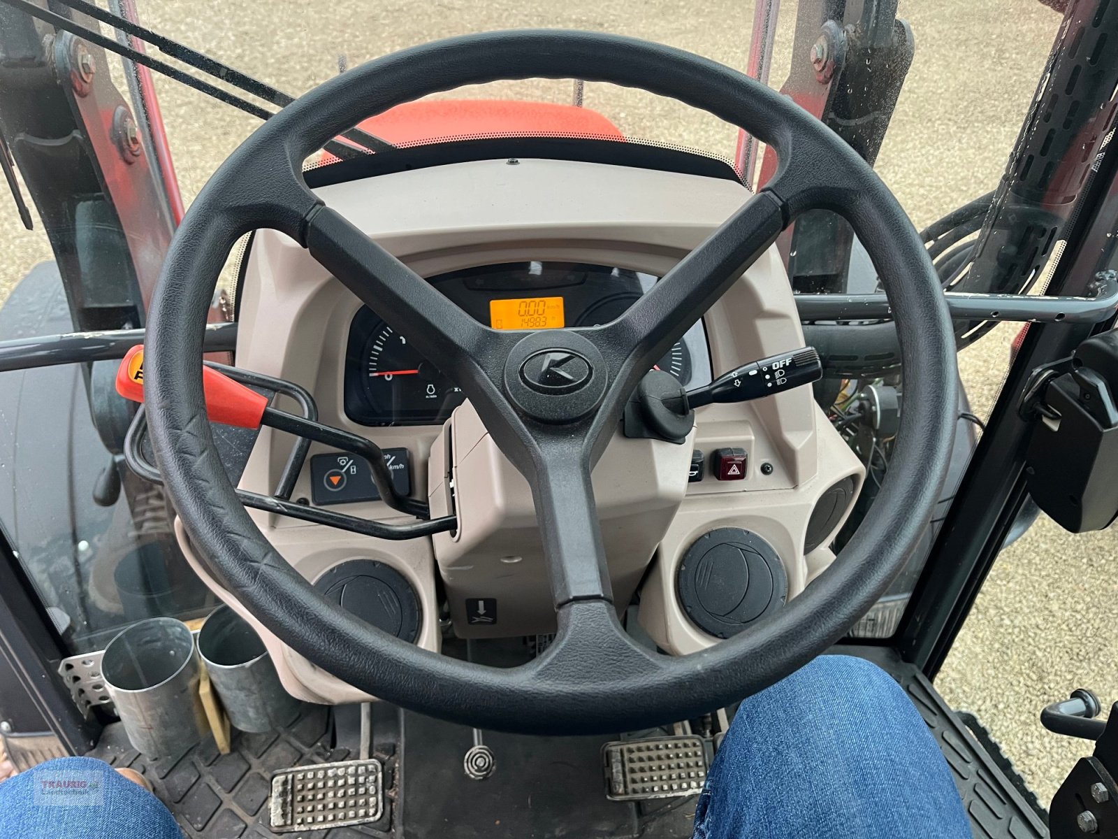 Traktor van het type Kubota M6040, Gebrauchtmaschine in Mainburg/Wambach (Foto 9)