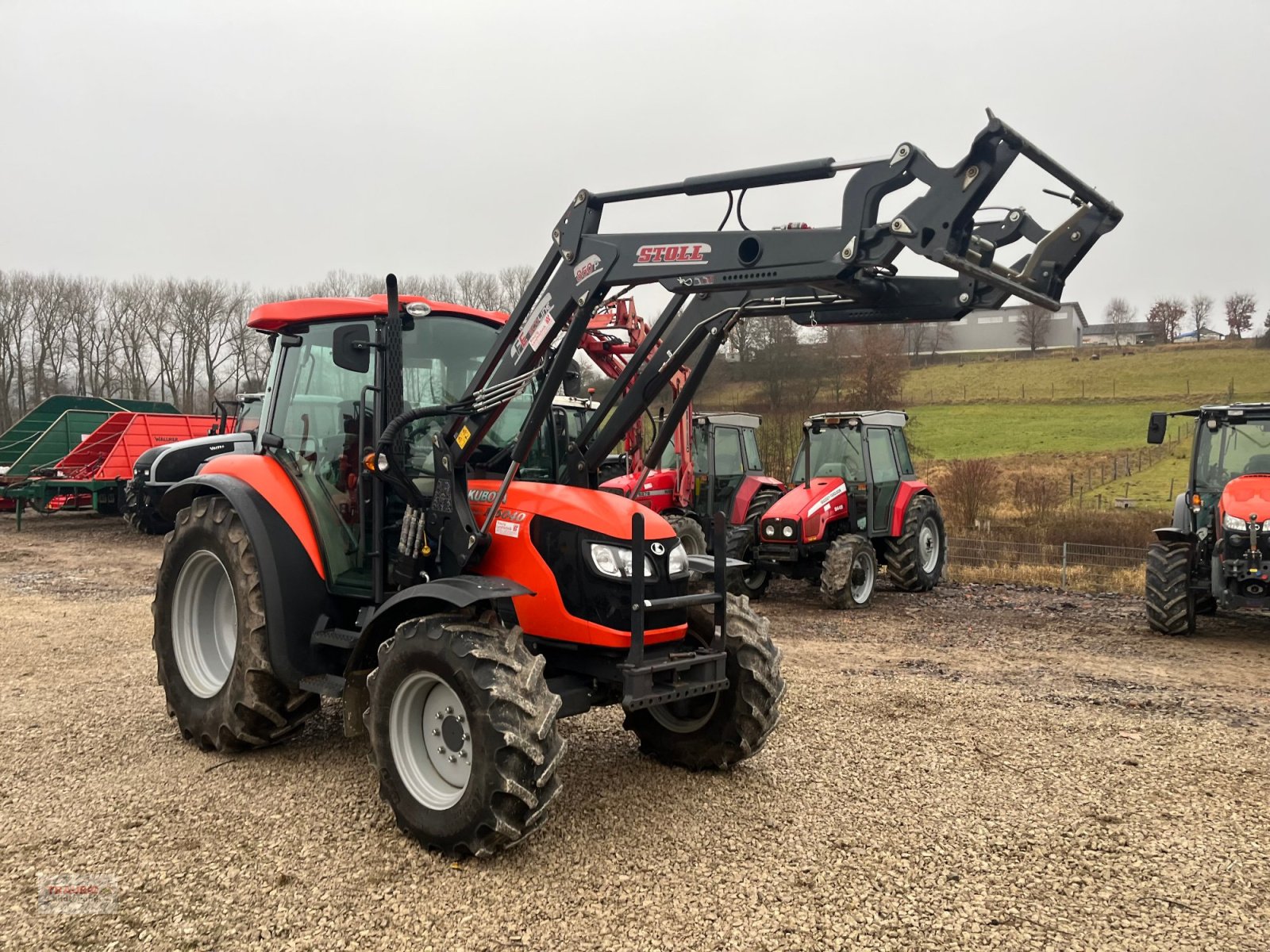 Traktor van het type Kubota M6040, Gebrauchtmaschine in Mainburg/Wambach (Foto 11)