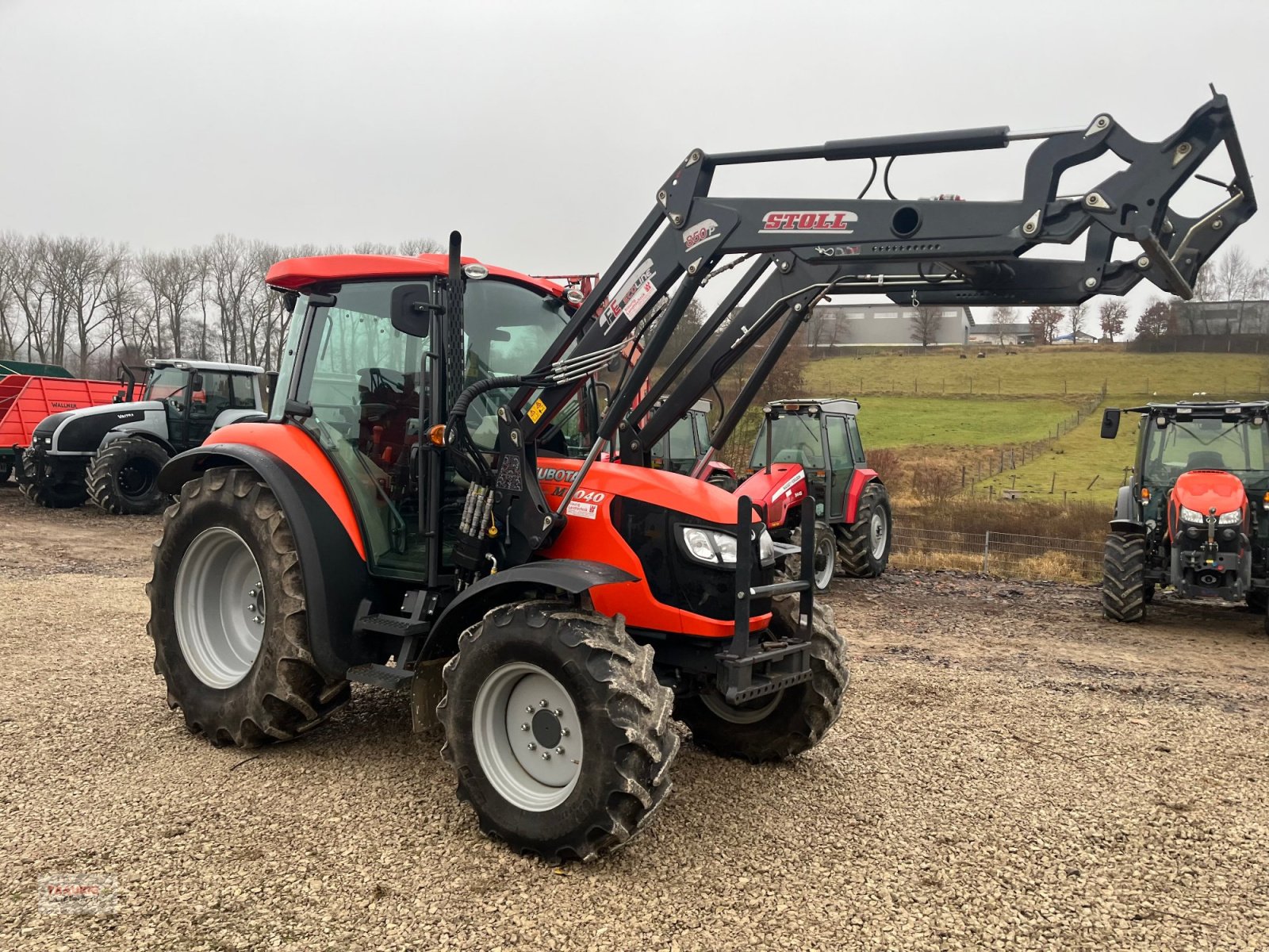 Traktor van het type Kubota M6040, Gebrauchtmaschine in Mainburg/Wambach (Foto 12)