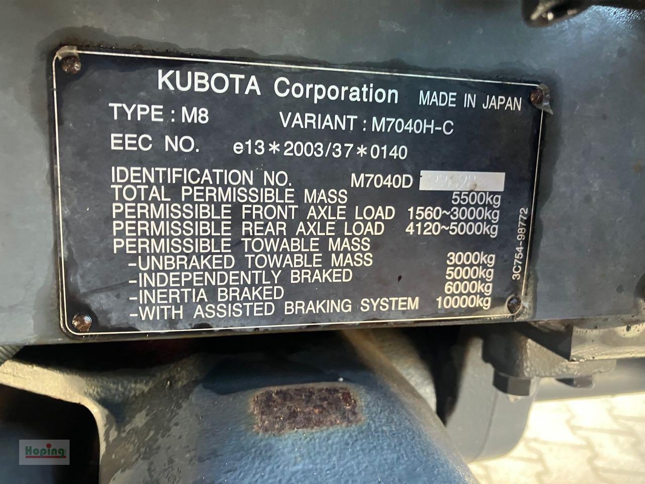 Traktor от тип Kubota M7040H-C, Gebrauchtmaschine в Bakum (Снимка 21)