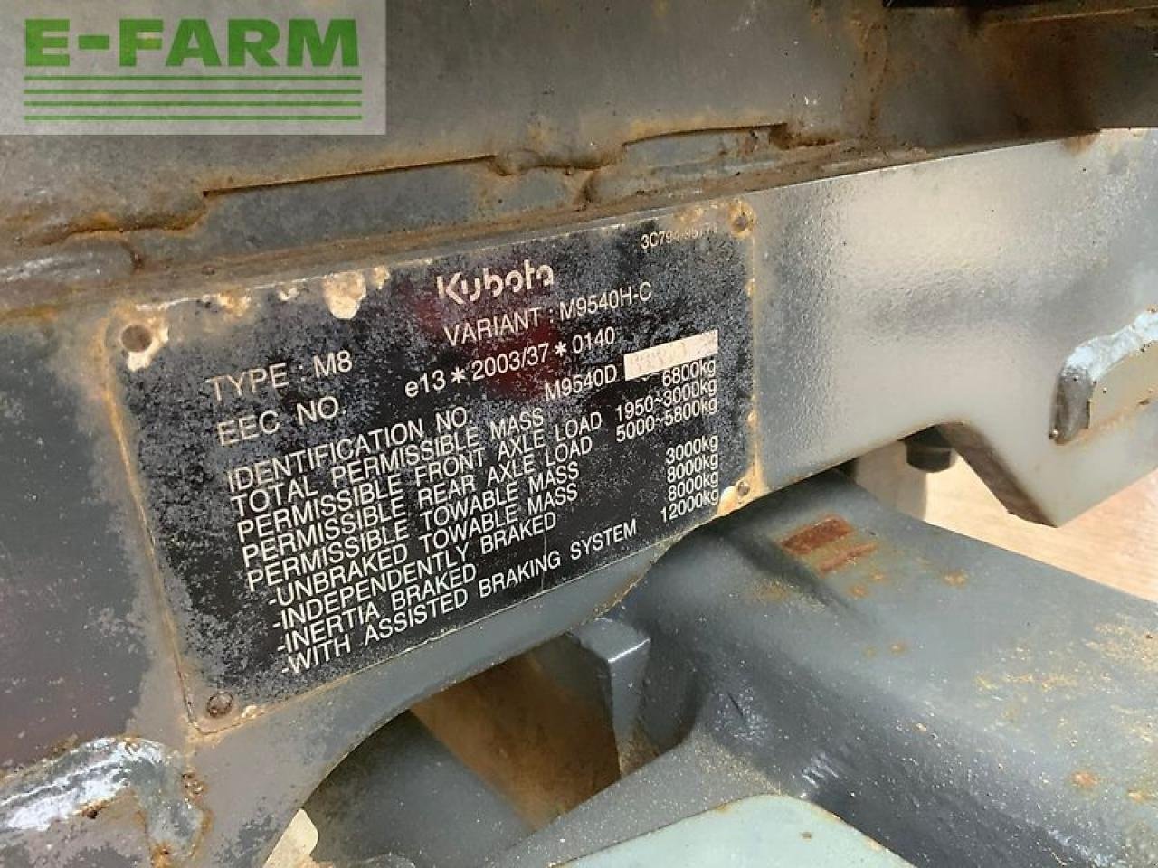 Traktor of the type Kubota m9540 hydraulic shuttle tractor (st25480), Gebrauchtmaschine in SHAFTESBURY (Picture 14)