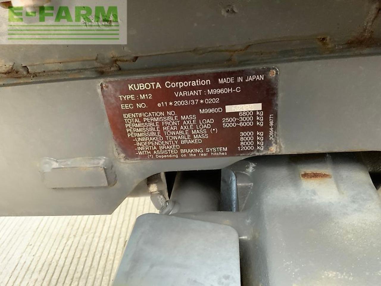 Traktor typu Kubota m9960 hydraulic shuttle tractor (st24785), Gebrauchtmaschine v SHAFTESBURY (Obrázek 12)