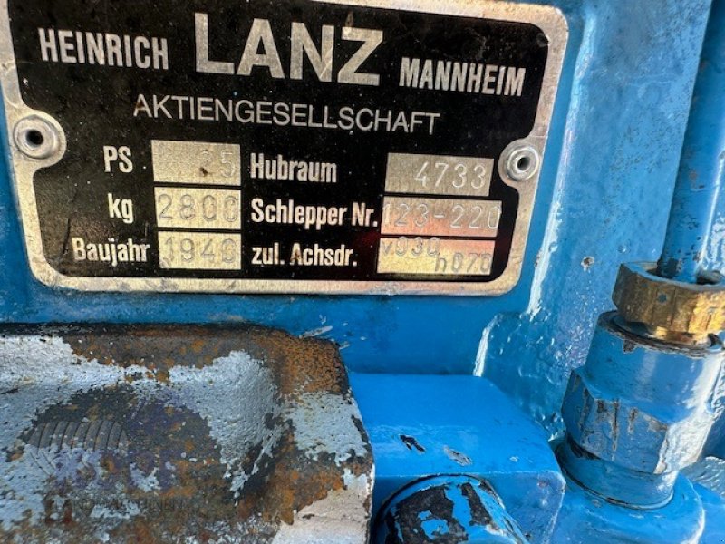 Traktor des Typs Lanz Lanz Traktor HN 3 Oldtimer Lanz Bullldog restauriert!, Gebrauchtmaschine in Schutterzell (Bild 14)
