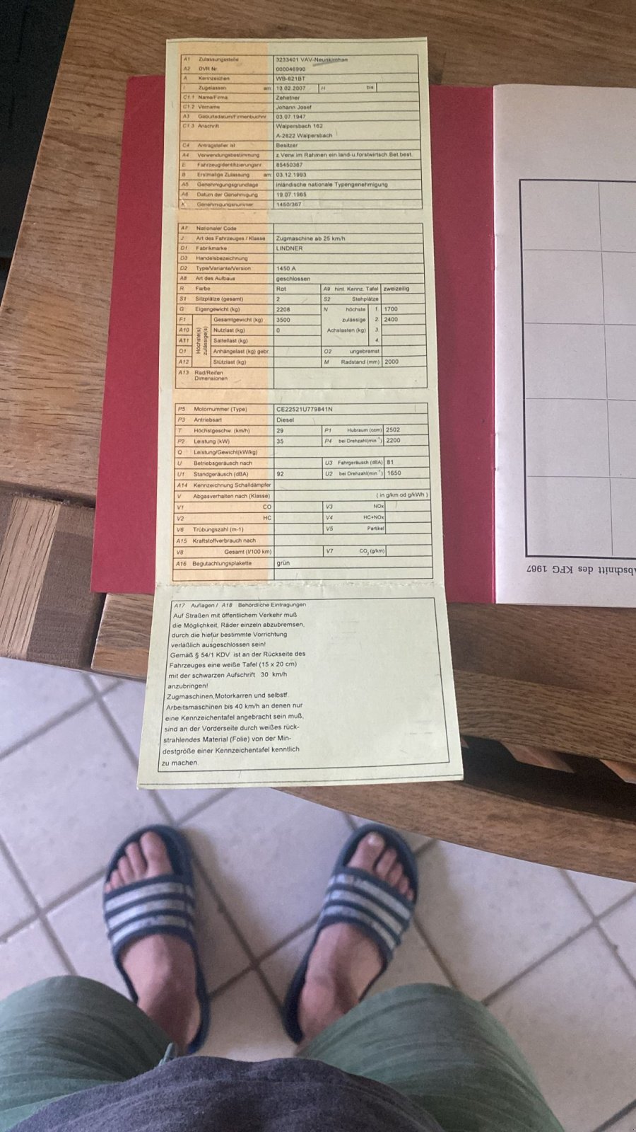 Traktor типа Lindner 1450 A, Gebrauchtmaschine в Wiener Neustadt (Фотография 3)