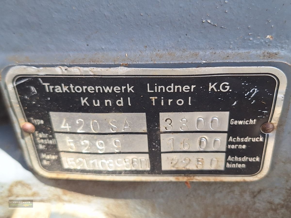 Traktor des Typs Lindner 420 SA, Gebrauchtmaschine in Gampern (Bild 15)