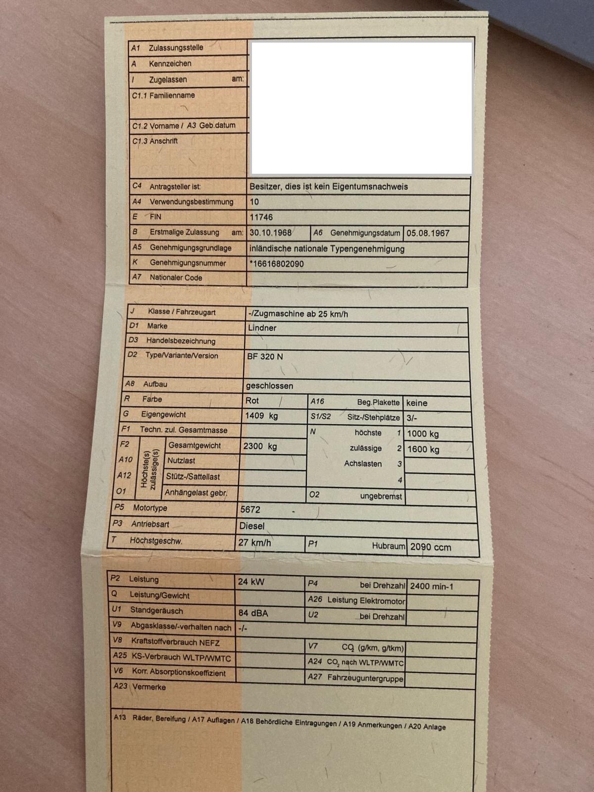 Traktor типа Lindner BF320N, Gebrauchtmaschine в Gloggnitz (Фотография 3)