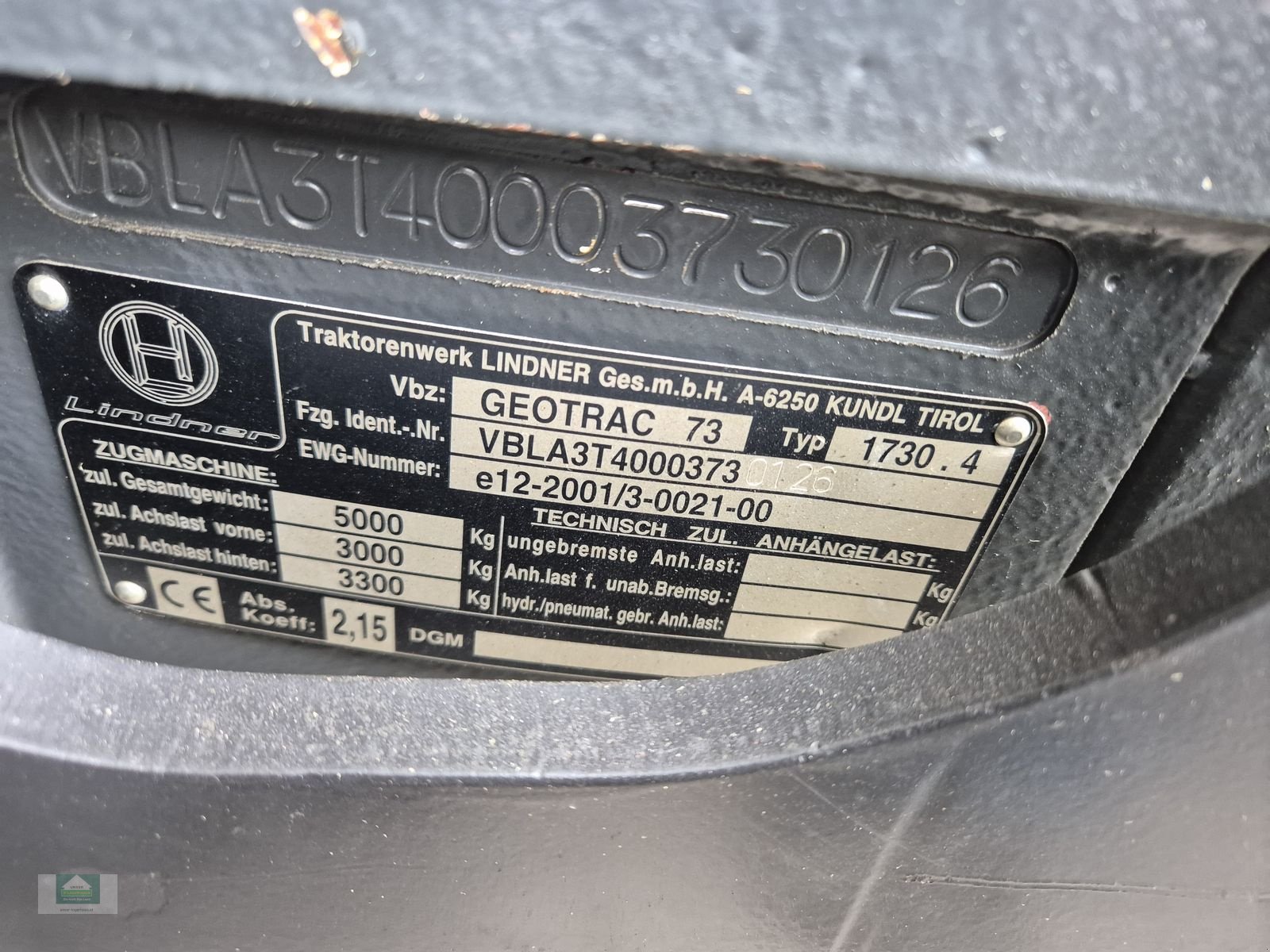 Traktor типа Lindner GEOTRAC 73, Gebrauchtmaschine в Klagenfurt (Фотография 2)