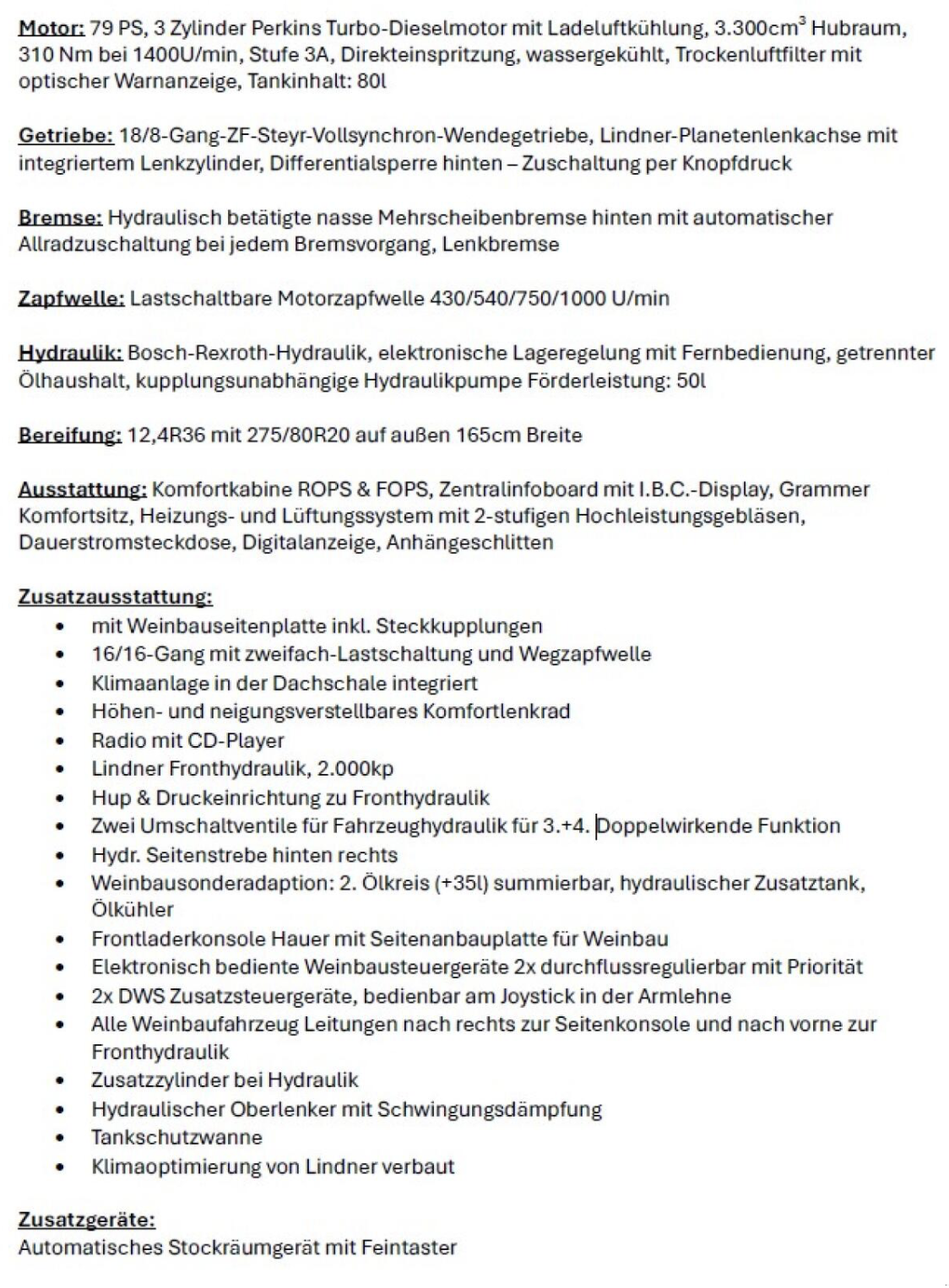 Traktor Türe ait Lindner Geotrac 74, Gebrauchtmaschine içinde Neckenmarkt (resim 3)