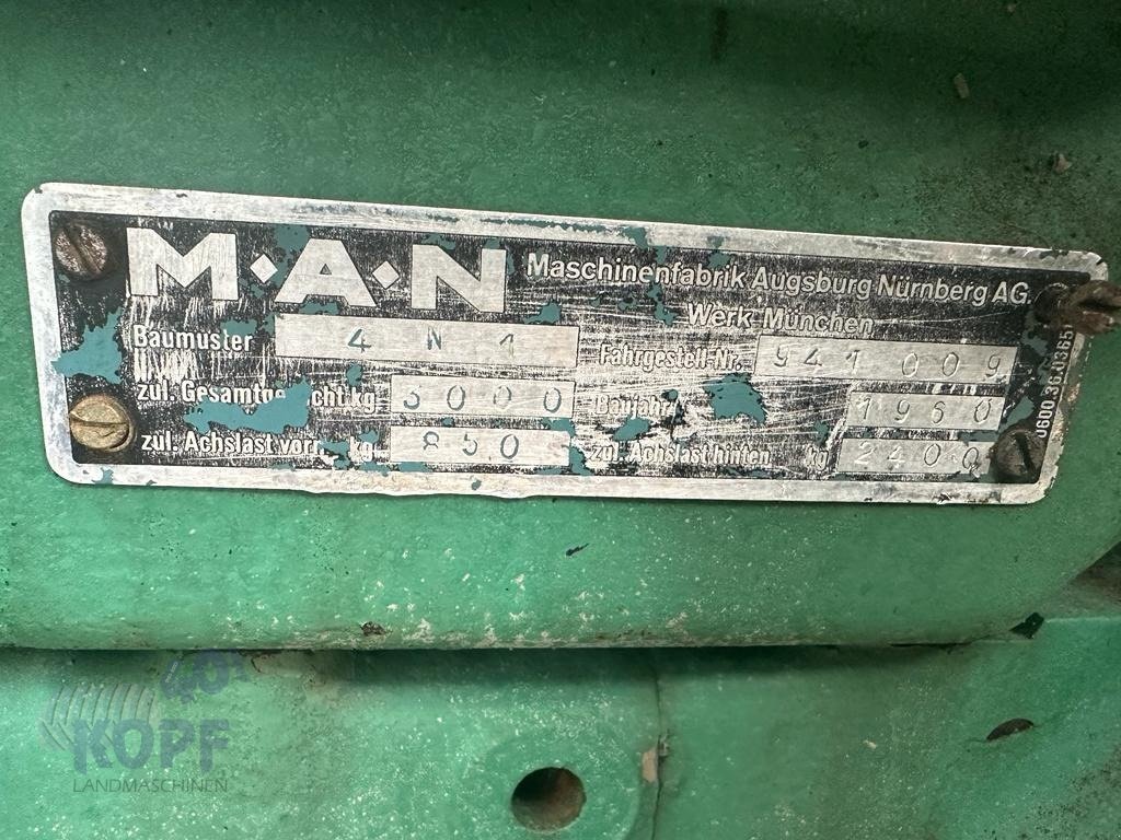 Traktor del tipo MAN MAN Traktor Typ 4N1 Allrad, bj 1959, Gebrauchtmaschine en Schutterzell (Imagen 3)