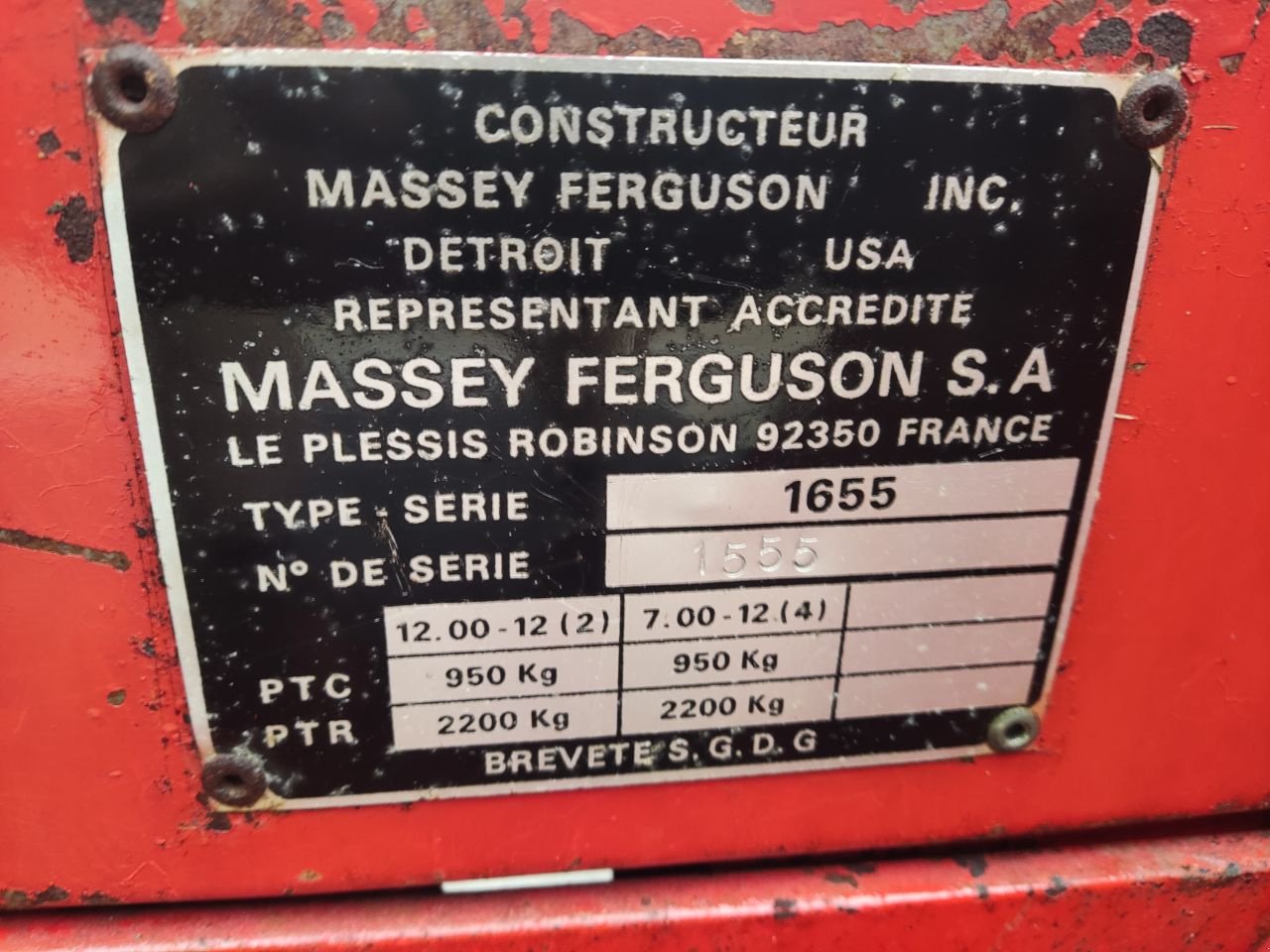 Traktor typu Massey Ferguson 1655, Gebrauchtmaschine v Klarenbeek (Obrázek 8)