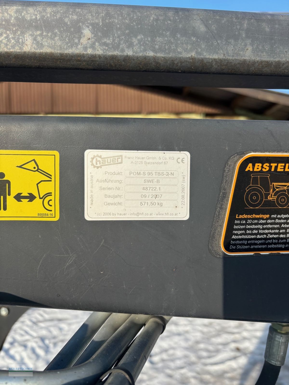 Traktor del tipo Massey Ferguson 5445-4 Standard, Gebrauchtmaschine In Pettenbach (Immagine 4)