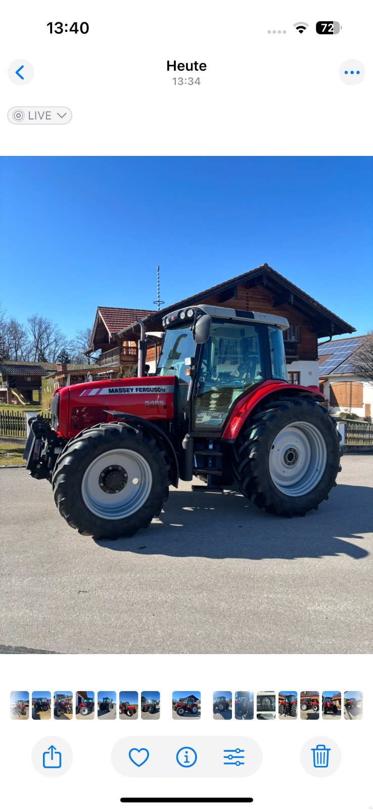 Traktor Türe ait Massey Ferguson 5455, Gebrauchtmaschine içinde Polling (resim 1)