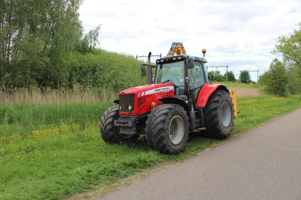 Traktor des Typs Massey Ferguson 6480 met Herder Grenadier 518LS, Gebrauchtmaschine in Geldermalsen (Bild 1)