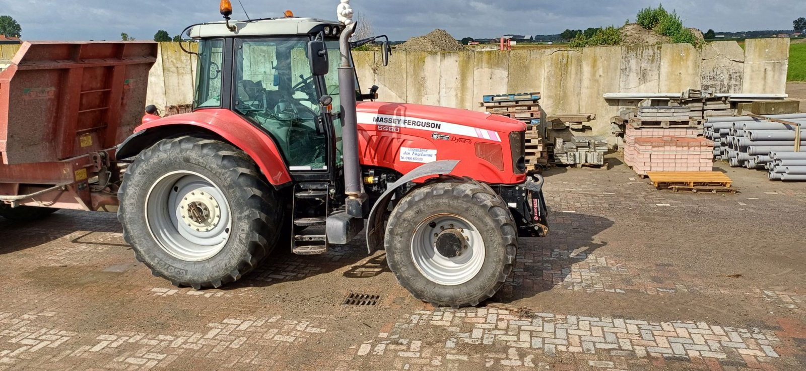 Traktor типа Massey Ferguson 6480, Gebrauchtmaschine в poortvliet (Фотография 1)