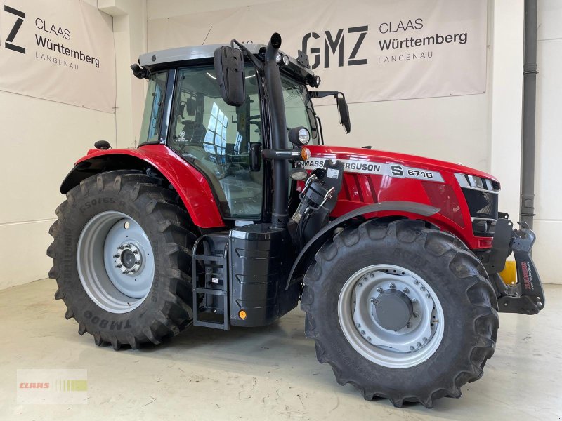Massey Ferguson 6716 S, Gebrauchtmaschine, Година на производство: 2020, Работни часа: 350 Часове (Снимка 1) Traktor от тип Massey Ferguson 6716 S, Gebrauchtmaschine в Langenau (Снимка 1)