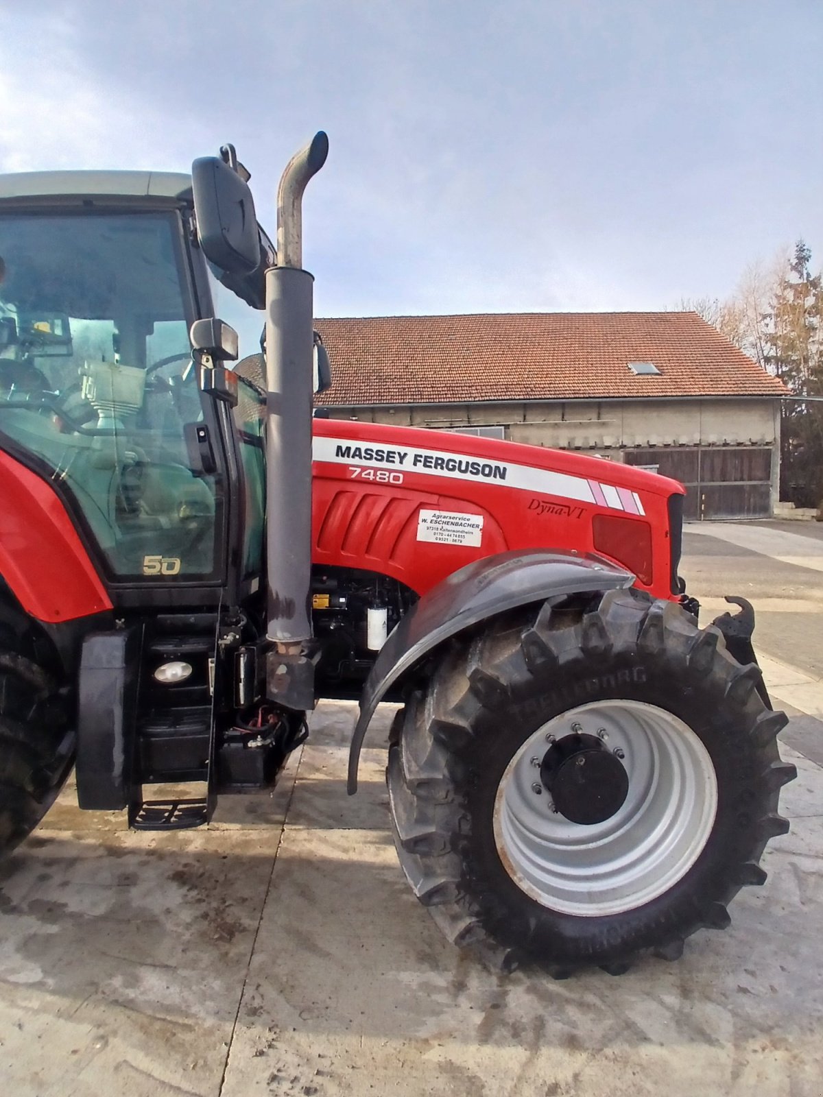 Traktor типа Massey Ferguson 7480, Gebrauchtmaschine в Biebelried (Фотография 2)