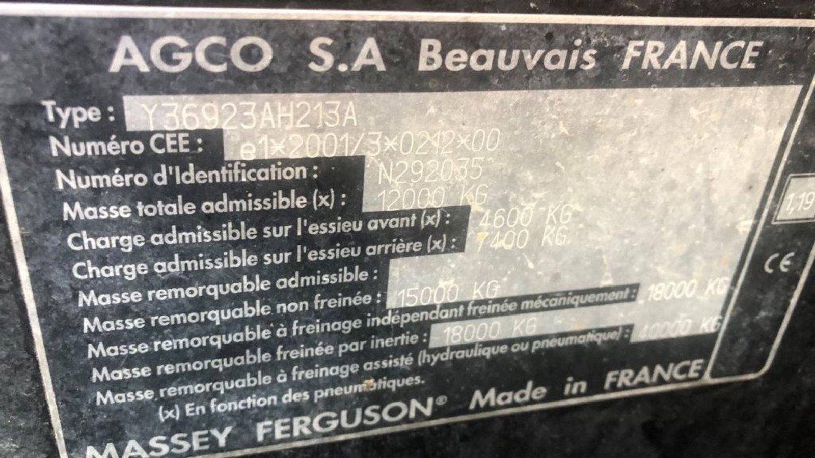 Traktor a típus Massey Ferguson 7495 Dyna VT Med aff. foraksel, Gebrauchtmaschine ekkor: Tinglev (Kép 15)