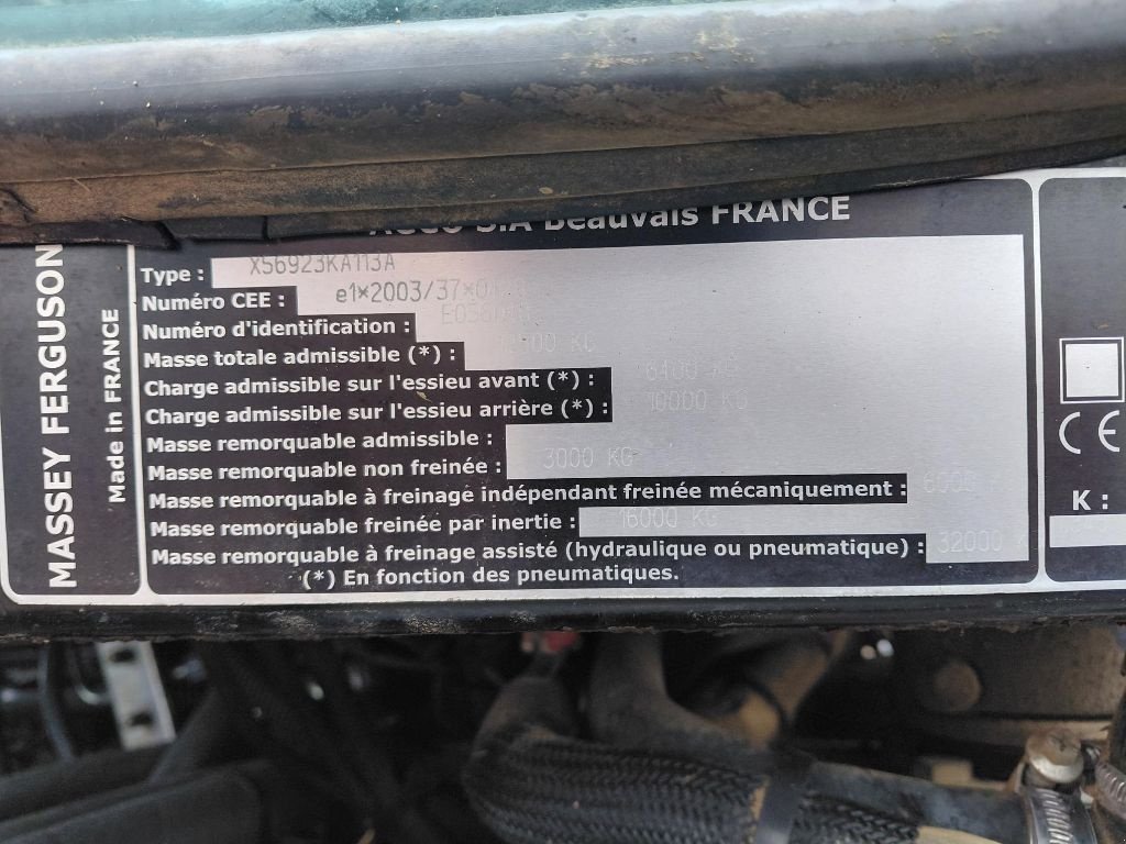 Traktor типа Massey Ferguson 7620 DVT EFFICIENT, Gebrauchtmaschine в BRAS SUR MEUSE (Фотография 8)