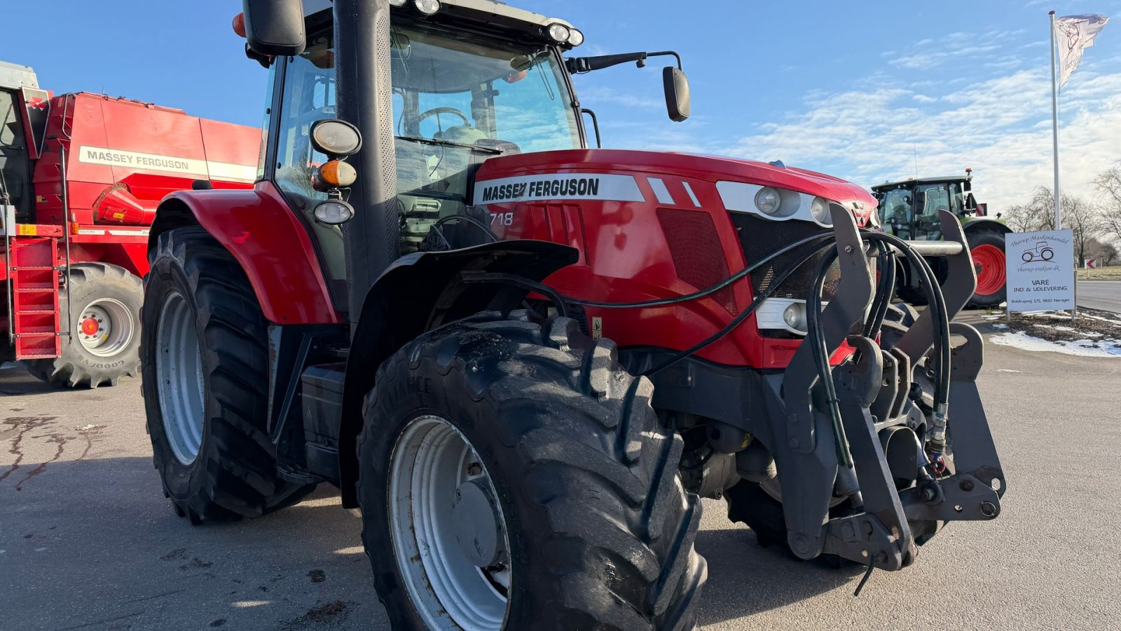 Traktor des Typs Massey Ferguson 7718 Dyna-6 EXCLUSIVE MED FRONT PTO OG TOPCON AUTOSTYRING!, Gebrauchtmaschine in Nørager (Bild 8)