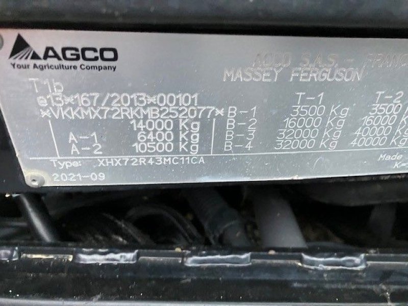 Traktor typu Massey Ferguson 7718 S DVT EXCLUSIVE, Gebrauchtmaschine v POUSSAY (Obrázek 9)