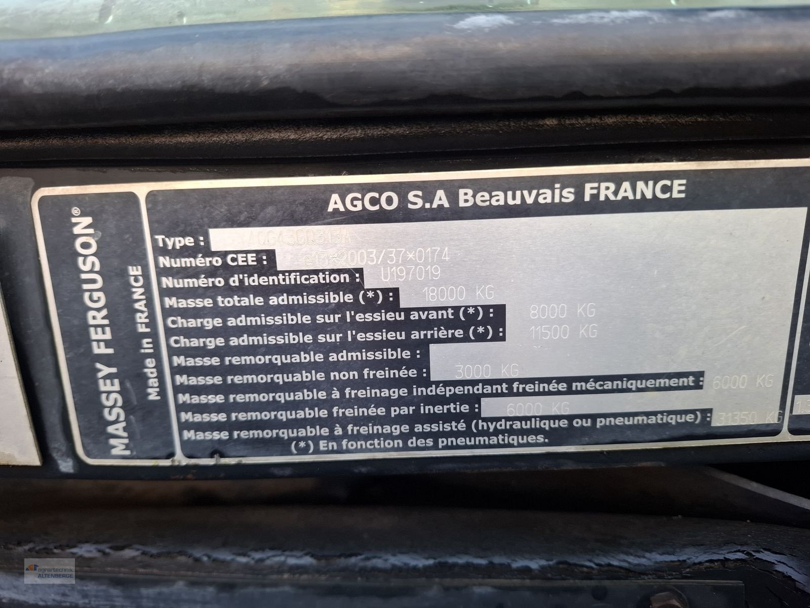 Traktor del tipo Massey Ferguson 8660 Dyna-VT, Gebrauchtmaschine In Altenberge (Immagine 7)