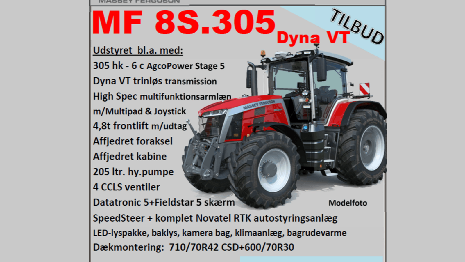 Traktor tip Massey Ferguson 8S-305 Dyna VT Exclusive, Gebrauchtmaschine in Ringe (Poză 2)