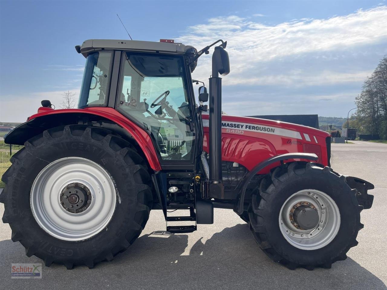 Traktor a típus Massey Ferguson MF 6480 GPS Bereifung neu Kabinenfederung pneu, Gebrauchtmaschine ekkor: Schierling (Kép 8)