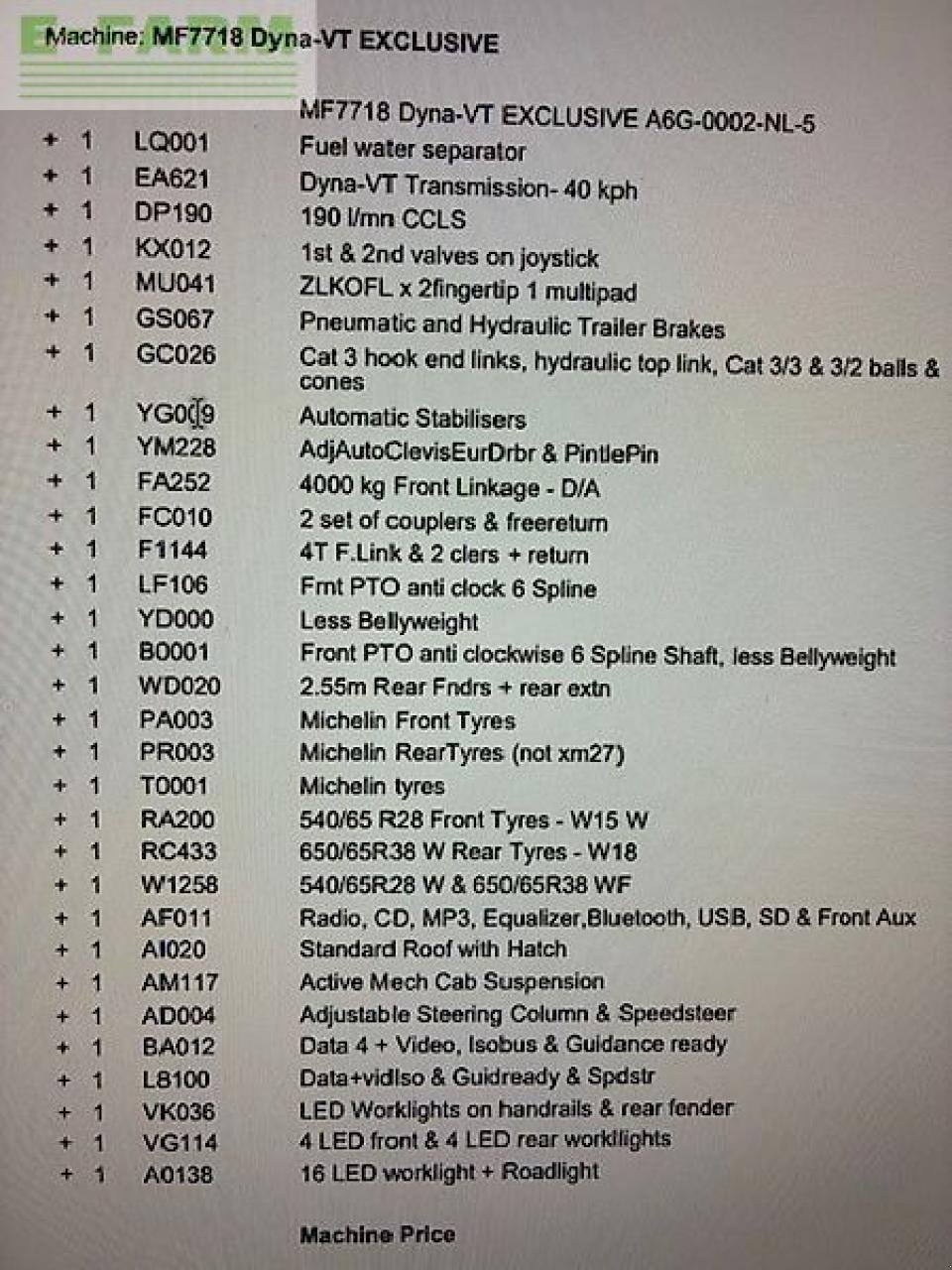 Traktor tip Massey Ferguson mf 7718 dyna vt exclusive Exclusive, Gebrauchtmaschine in gg VEGHEL (Poză 7)