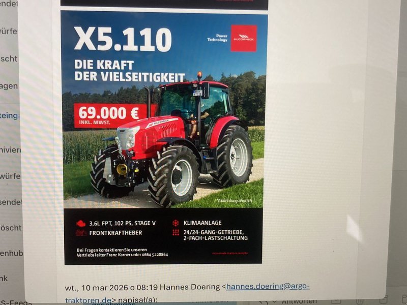 Traktor typu McCormick X5.110, Neumaschine v Oberweidelham (Obrázok 1)