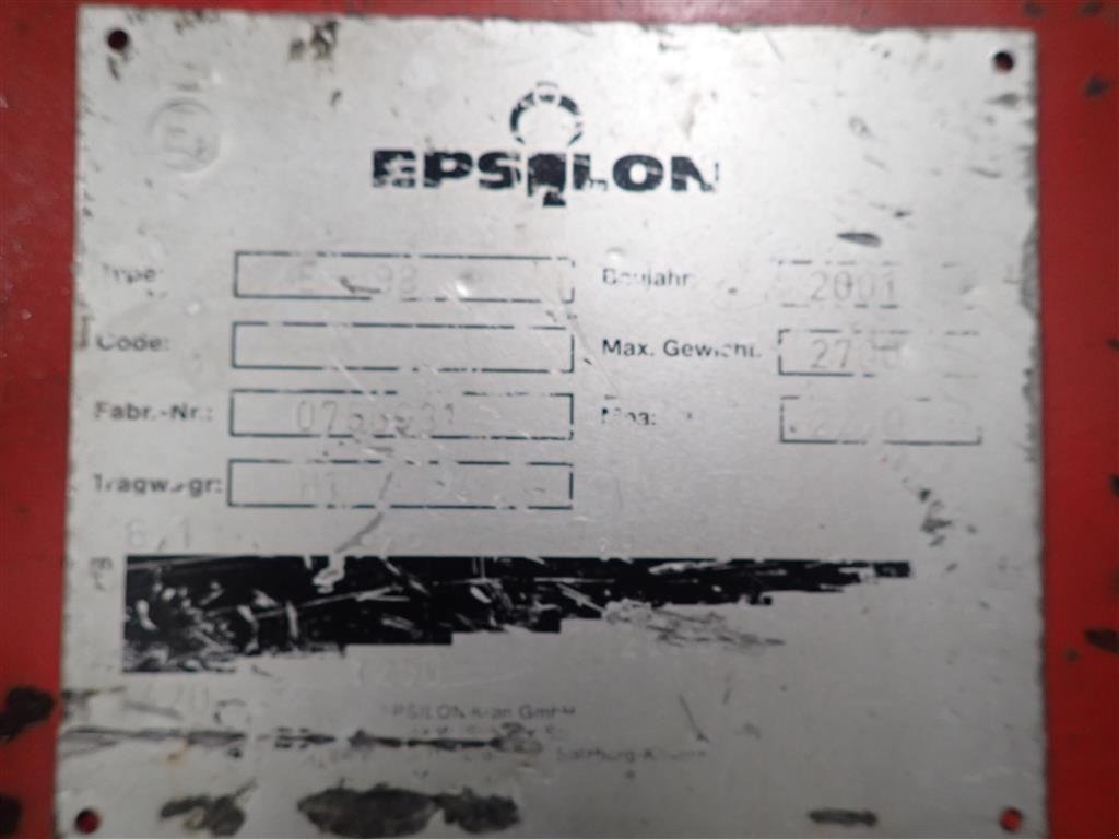 Traktor des Typs Mercedes-Benz 1300 Med Epsilon E98 kran, Gebrauchtmaschine in Haderup (Bild 13)