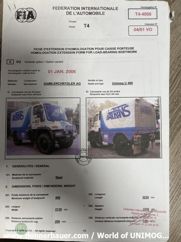 Traktor от тип Mercedes-Benz Ralley Unimog U400, for Classic Dakar 2026, Gebrauchtmaschine в Hinterschmiding (Снимка 20)