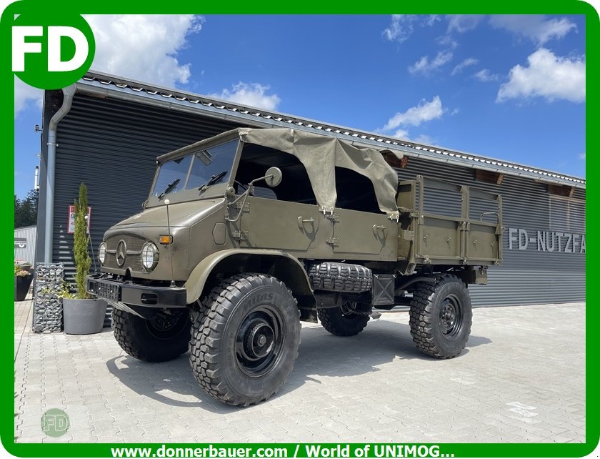 Traktor des Typs Mercedes-Benz Unimog 404 Doka Cabrio, 5 Sitzplätze, mit Pkw Führerschein, Gebrauchtmaschine in Hinterschmiding (Bild 4)