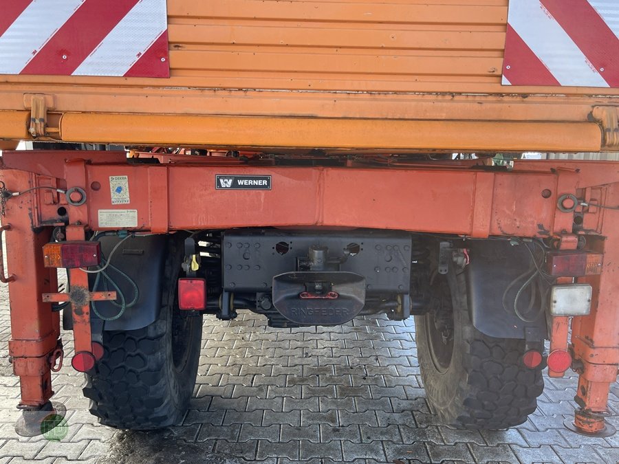 Traktor of the type Mercedes-Benz Unimog U1450 mit großen Kran sowie Kranseilwinde aus 1.Hand, Gebrauchtmaschine in Hinterschmiding (Picture 11)