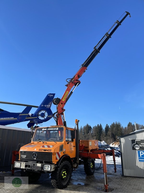 Traktor of the type Mercedes-Benz Unimog U1450 mit großen Kran sowie Kranseilwinde aus 1.Hand, Gebrauchtmaschine in Hinterschmiding (Picture 21)
